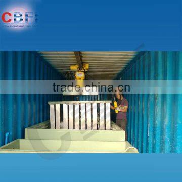 1000kg containerized block ice machine with 5kg ice block