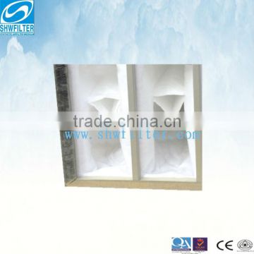 Synthetic Fiber Pocket AIR Filter with Aluminum Frame factory