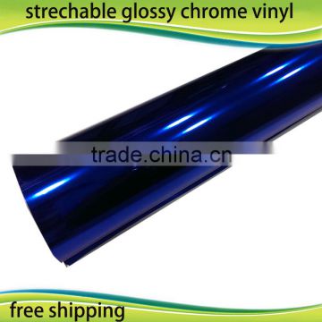Auto wrapping chrome vinyl foil car chrome mirror sticker 1.52*30m