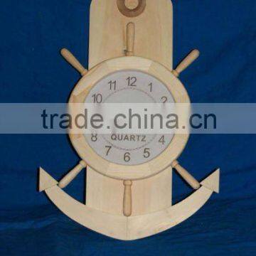 wooden wall clock