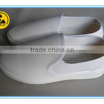 JR-0025 high quality comfortable PVC leather upper PU outsole ESD working shoes