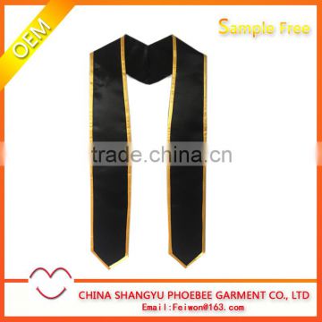 Hot Sell Graduation Trimming Stole/Sashes For Graduation Gown