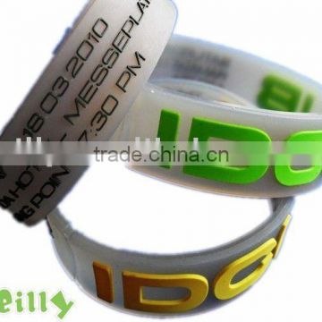 The high quality fashion 3D custom design silicone wristband