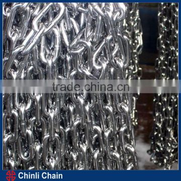 NACM Standard Stainless steel Link Chain with Normal Welded point,high quality Link chain for electrolytic polishing