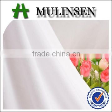 Mulinsen textile knitted vortex poly spun fabric/ jerseys export/ white polyester fabric dye