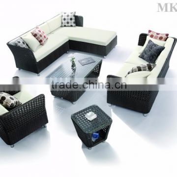 Wicker sofa set outdoor furniture - Poly Rattan Sofa Set (1.2mm thickness aluminum frame, hand woven)