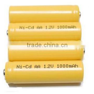 Rechargeable Ni-Cd battery AA 1.2V 1000mAh