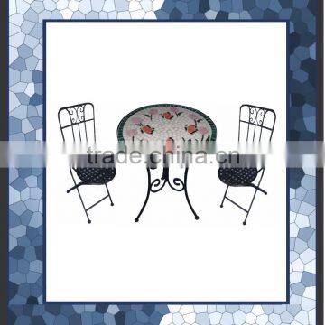 3pc mosaic outdoor furniture set