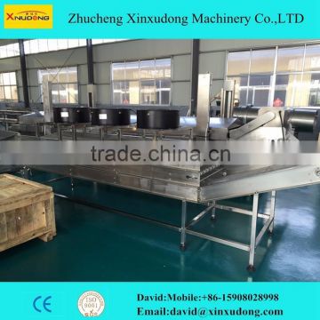multilayers stainless steel air cooling conveyor line
