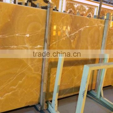Luxury marble polished natural yellow onyx stone price for floor tile