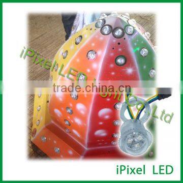 3led pixel led 26 mm point pixel frost /clear body waterproof pixel