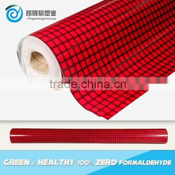 Pollution-Free/anti-slip/ water proof red felt backing PVC or PET film pvc flooring