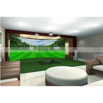 indoor screen golf simulator system