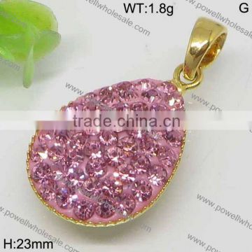 Stainless Steel stainless steel pendant jewelry micro pave silver pendants