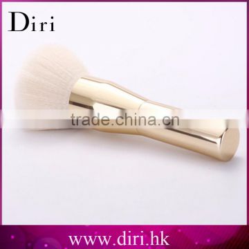 Luxury golden long handle cosmetic kabuki brush goat hair
