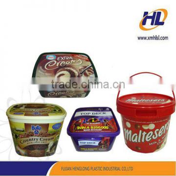 New Style IML Plastic Food box For Chocolate/Cheese