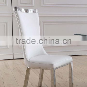 Hot sale dining room chair with stainless steel base modern