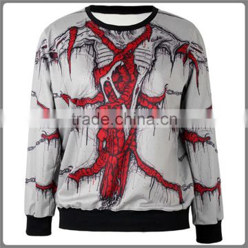 custom sublimated sweatershirts designs cotton polyester man sweater