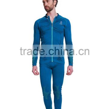 Men's Fitness Seamless Suit, Zipper Running Seamless Shirts Compressed Legging