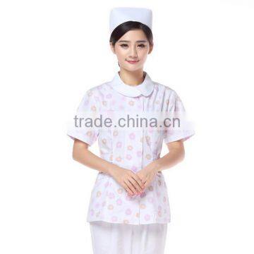 custom simple plain short sleeve nursing uniform wholesale ,nurse hospital uniform for women