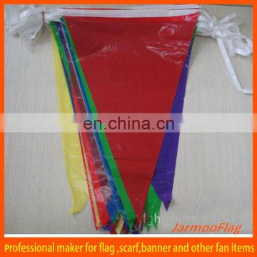 customized plastic pennants string flag