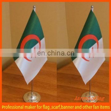 stainless steel hanging satin table flag