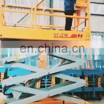 7LGTJZ Shandong SevenLift auto scissor wholesale outdoor using easy operation 10m mobile battery powered lift