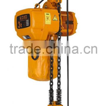 3 ton electric chain hoist with trolley