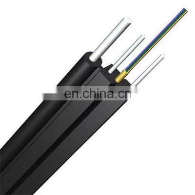 Self-supporting Outdoor Steel Messenger Wire FRP G657 FTTH Drop Fibra Optica 2 4 1 core fiber optic cable