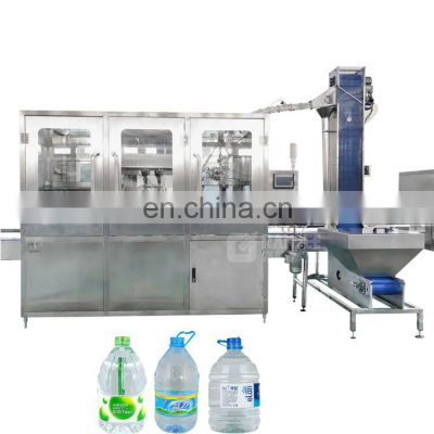 Linear type 10liter water bottle filling and capping machine / 2-2-1 water filling machine