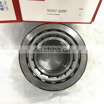 China Hot Sales Tapered Roller Bearing 31317 J2/DF size 85x180x44.5mm Single Row Bearing 31317 J2 bearing in stock