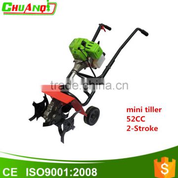 52CC Two-stroke,1.45kw gasoline engine rotary cultivator mini power tiller with CE