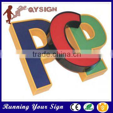 Outside Galvanized Sheet Acrylic Face Channel Street Mounted LED Sign