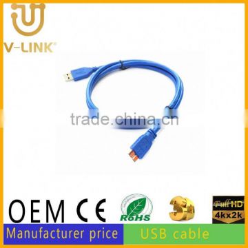 10m colorful led smiley face micro usb cable micro usb data cable for cellphone