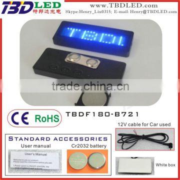 mini led message board/mini led name card screen/LED Rechargeable display/fashion mini led nameplate