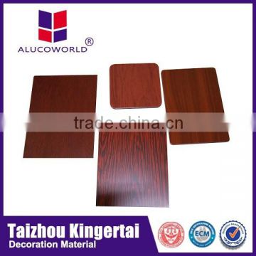 Alucoworld 20 Years Warranty PVDF Coating gypsum board exterior wood wall cladding