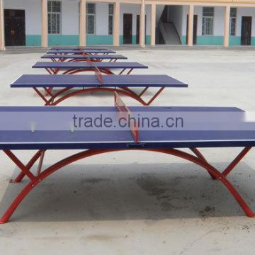 Full Size Outdoor Blue Weatherproof Table Tennis Table with Net