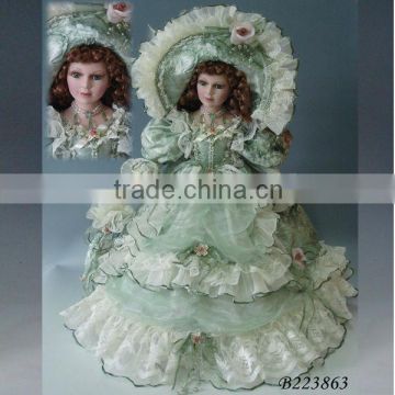 The newest customized 22 inches victorian porcelain doll