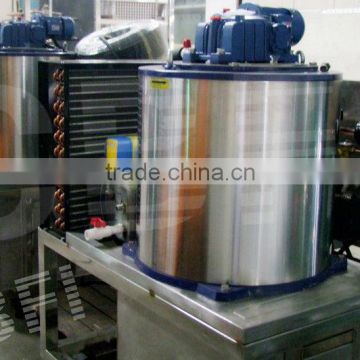 Commerical ice flake machine to make ice with ice bin by PLC control
