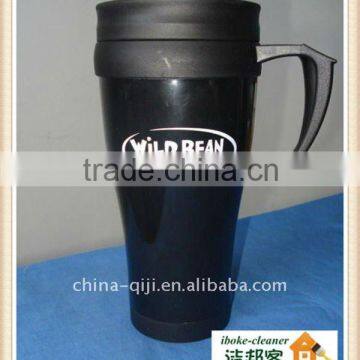20 Ounce drinkware plastic handle stainless steel coffee mug with carabiner
