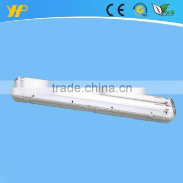 High quality 4 feet T8 IP65 dustproof lighting fixture with crystal clear cover for LED use