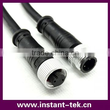 INST 3pin waterproof connector IP68 cable connector plug and socket connector