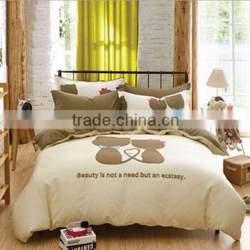 100% best cotton fashion reactive printing china supplier bedding sets