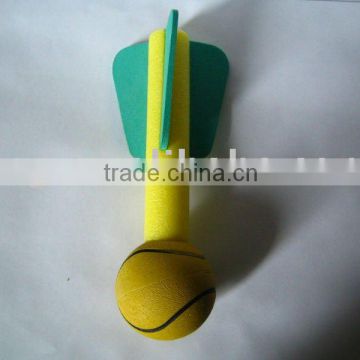 pu tennisball as dart shape