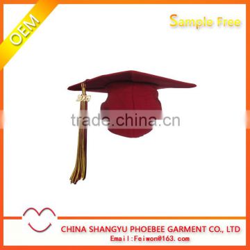 Adult Red Graduation hat and tassel