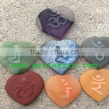 EMBOSSED CHAKRA SANSKRIT SYMBOL SET