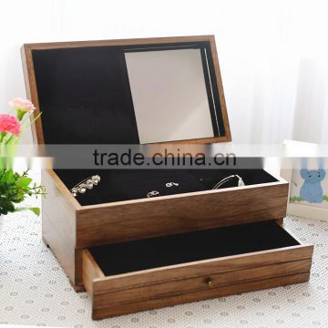 Fashion custom Window wooden jewelry box