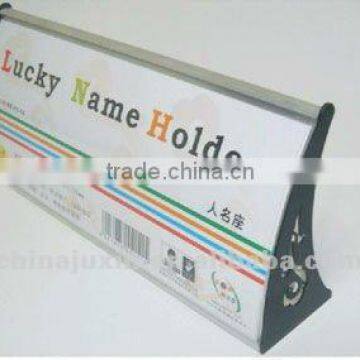 colorful aluminium luck name holder/metal name holder