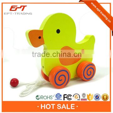Lovely duck wooden baby toy for children