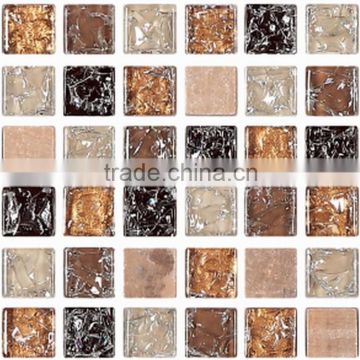 cheap glass crack series mosaic tile for home interior decoration /wallpapers(PMG15L011)